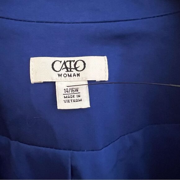 Cato Women's Size 16/18 Blazer Jacket
Royal Blue, Lined - Picture 15 of 15
